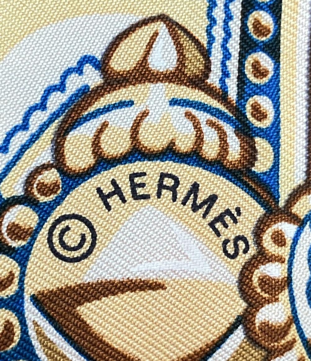 美品 HERMES スカーフ シルク100% カレ90 Ceintures et Liens レディース エルメス