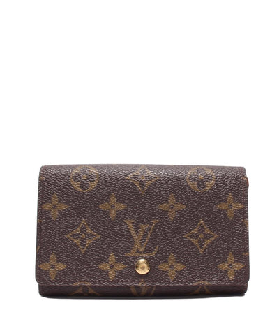 ルイヴィトン 二つ折り財布 ポルトモネビエ・トレゾール モノグラム M61730 レディース LOUIS VUITTON