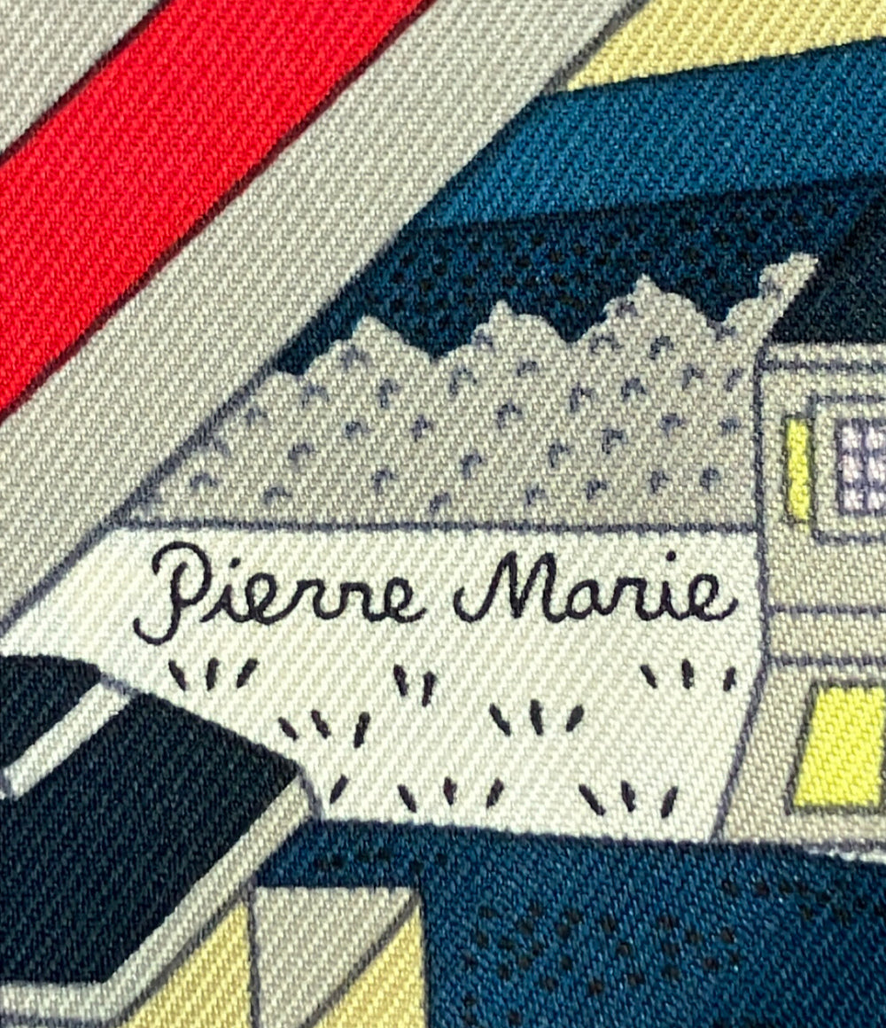 美品 HERMES スカーフ カレ90 シルク100% ヴェルサイユの散歩 レディース エルメス
