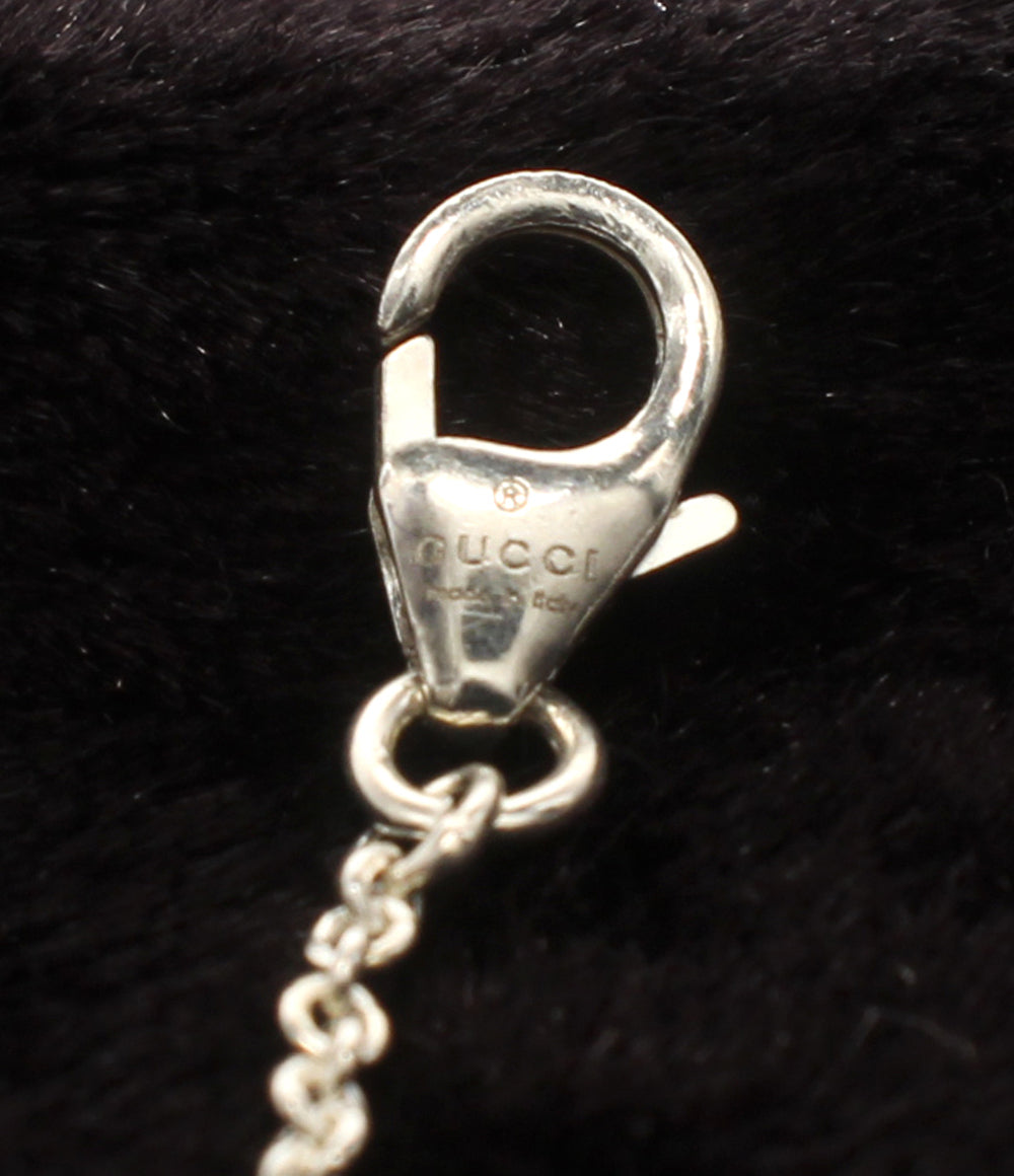 GUCCI ネックレス ブレスレット SV925 カラーストーン フラワーモチーフ 花モチーフ 2点セット レディース グッチ