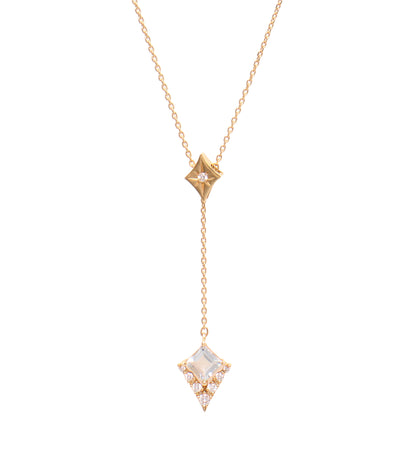 美品 STAR JEWELRY ネックレス K18 アクアマリン ダイヤ 0.06ct レディース スタージュエリー