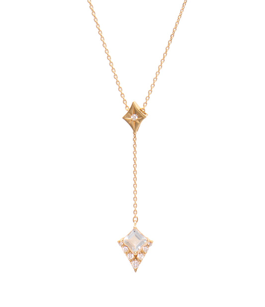 美品 STAR JEWELRY ネックレス K18 アクアマリン ダイヤ 0.06ct レディース スタージュエリー