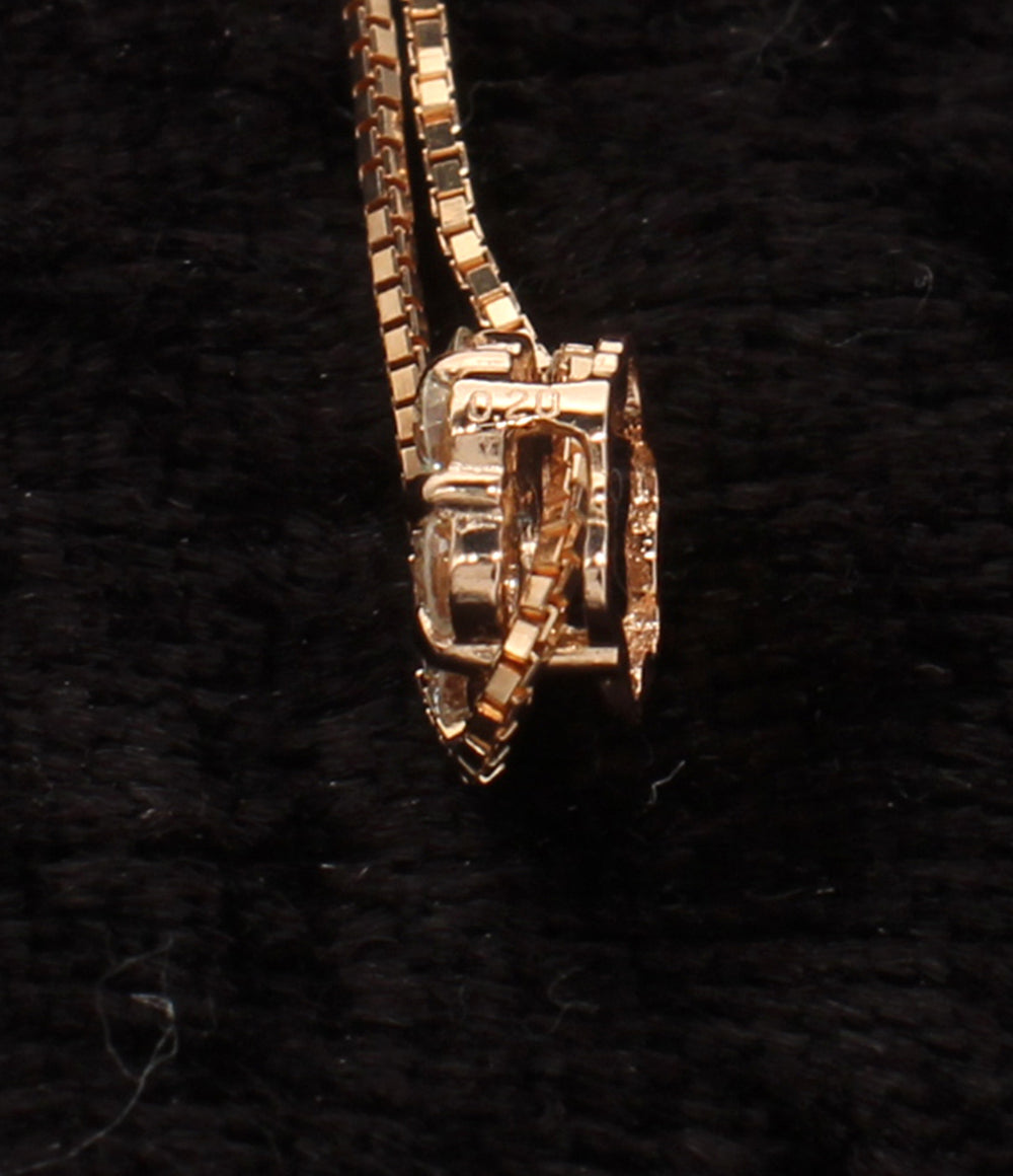美品 ネックレス K10 ダイヤ 0.20ct レディース