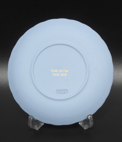 美品 WEDGWOOD プレート エトトレイ 2018 干支 戌 YEAR OF THE DOG 12cm ジャスパー ウエッジウッド