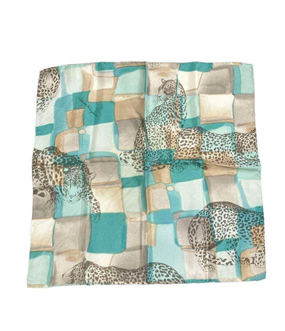 Salvatore Ferragamo スカーフ シルク100% レオパード柄 レディース サルヴァトーレフェラガモ