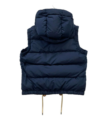 POLO RALPH LAUREN ダウンベスト ポニー刺繍 フード取り外し可能 裾ドローコード フロントポケット スナップボタン ジップ レディース SIZE M