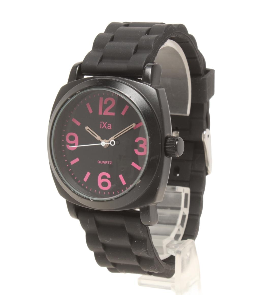 J-AXIS 腕時計 クオーツ ブラック AG1157 レディース メンズ ジェイ アクシス