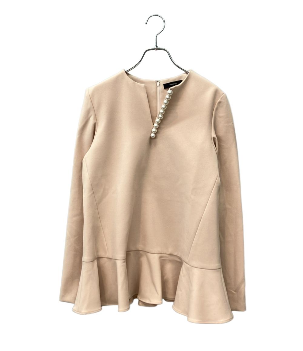 YOKO CHAN 長袖ブラウス パール ペプラム ペプラムロングスリーブパールブラウス YCB-522-290 レディース SIZE 40 (M) ヨーコチャン
