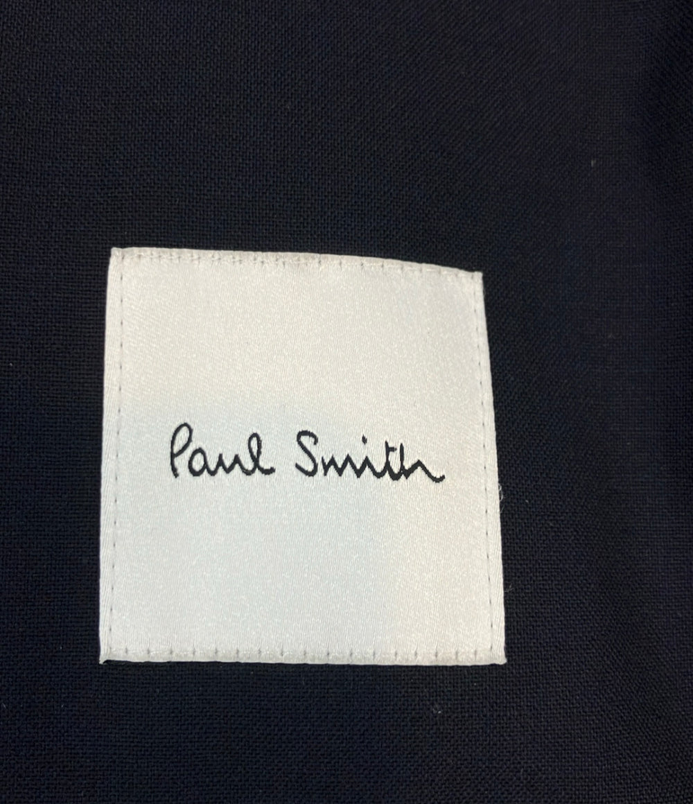 Paul Smith ダウンコート 裏地マルチカラー レインボー  ダブルジップ スナップボタン  フード付き PF-BM-44818 メンズ SIZE L ポール・スミス