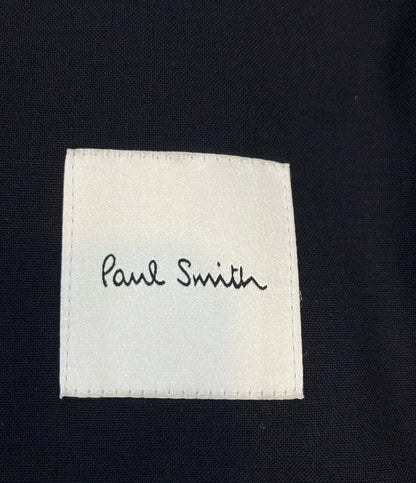 Paul Smith ダウンコート 裏地マルチカラー レインボー  ダブルジップ スナップボタン  フード付き PF-BM-44818 メンズ SIZE L ポール・スミス