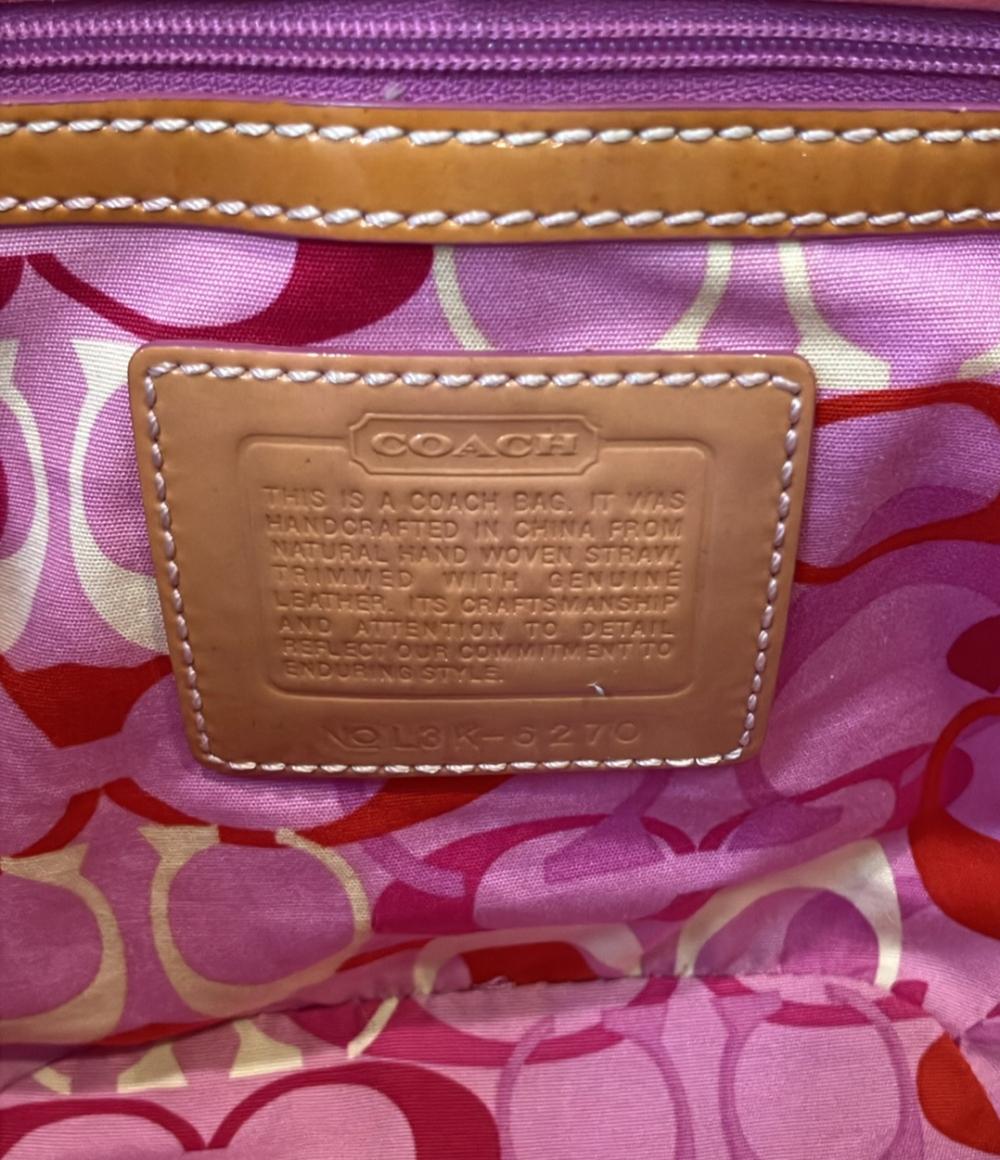 コーチ ハンドバッグ カゴバッグ ストローバッグ バタフライ 6270 レディース COACH