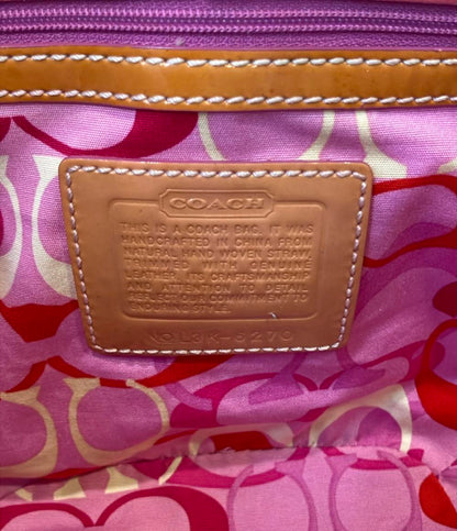 コーチ ハンドバッグ カゴバッグ ストローバッグ バタフライ 6270 レディース COACH