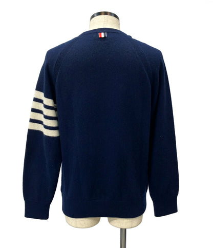 THOM BROWNE 長袖ニット ネイビー カシミア100% MKA049A-00011415 メンズ SIZE 3 (L) トムブラウン