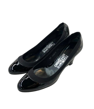 Salvatore Ferragamo ウェッジソールパンプス エナメル レディース SIZE 7 1/2 (25cm) サルヴァトーレフェラガモ