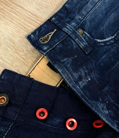 デンハム デニムパンツ SLIM FIT ダメージ加工 メンズ SIZE W28 L32 (XS) DENHAM