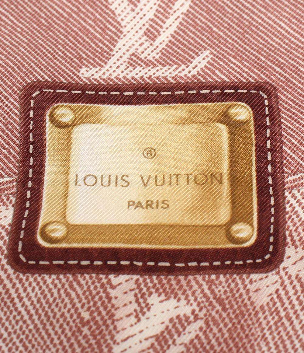 美品 LOUIS VUITTON スカーフ シルク100% バンドー ニュー デニム M72557 ルイ・ヴィトン
