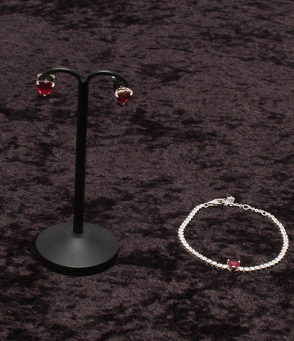 PANDORA ブレスレット ピアス SV925 ハートモチーフ 2点セット レディース パンドラ