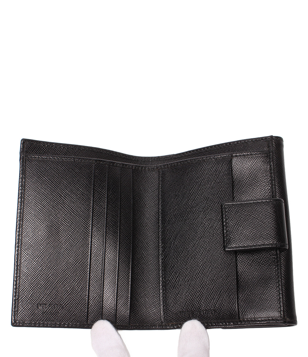 美品 PRADA 二つ折り財布 Wホック レディース メンズ プラダ