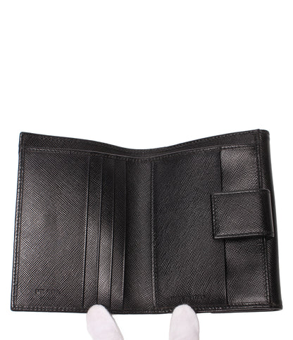 美品 PRADA 二つ折り財布 Wホック レディース メンズ プラダ