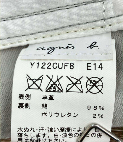 アニエスベー レザーパンツ レディース SIZE 36 (M) agnes b.