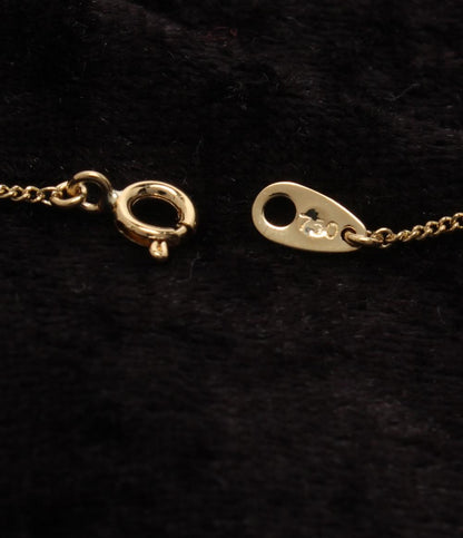 美品 ピエールカルダン ネックレス K18 ルビー リボンモチーフ レディース Pierre Cardin