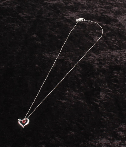 美品 A.UN jewelry ネックレス SV925 ハートモチーフ レディース アウンジュエリー