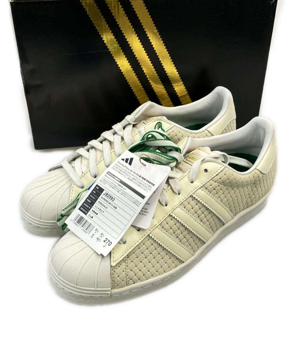 美品 adidas ローカットスニーカー SUPERSTAR X A&B JS2593 メンズ SIZE 27.0 (L) アディダス