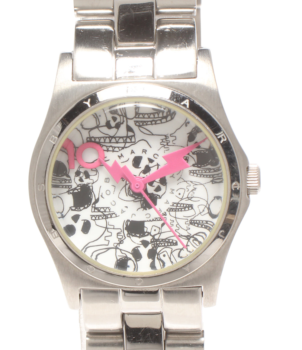 MARC BY MARC JACOBS 腕時計 10周年記念限定モデル スカル柄 クオーツ MBM9028 レディース マークバイマークジェイコブス