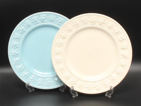 美品 ウエッジウッド プレート 大皿 2点セット 27cm フェスティビティ アイボリー ブルー WEDGWOOD