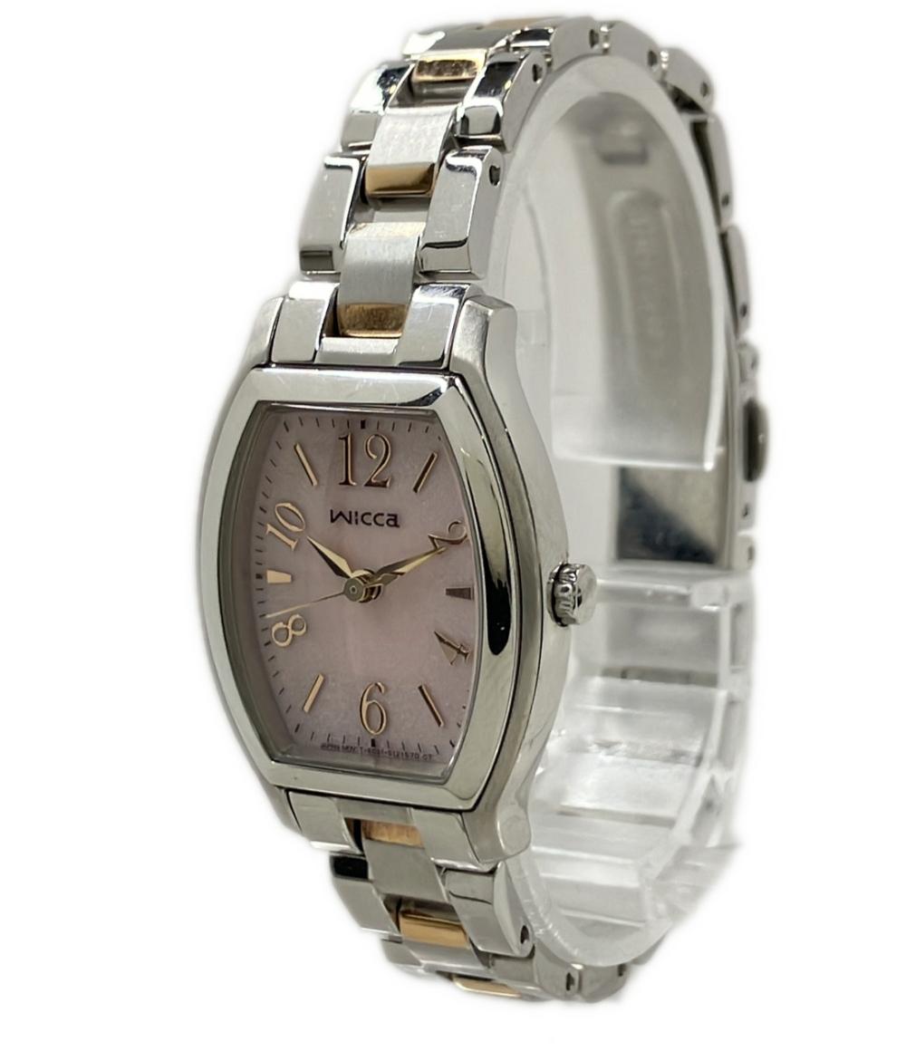 シチズン 腕時計 wicca ウィッカ ECO-DRIVE ソーラー ピンク E031-S085667 レディース CITIZEN