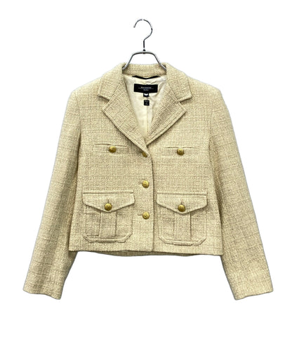 美品 Max Mara Weekend 金ボタン ツイードジャケット レディース SIZE 34 (XS) マックスマーラウィークエンド