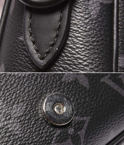 美品 LOUIS VUITTON ショルダーバッグ 斜め掛け 肩掛け モンスリ メッセンジャーPM モノグラム エクリプス M12519 メンズ レディース ルイ・ヴィトン