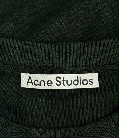 訳あり Acne Studios 長袖 ラインストーン ロゴTシャツ FN-UX-TSH1000231  CL0416 メンズ レディース SIZE S アクネ ストゥディオズ