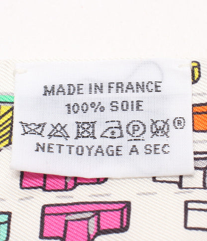 美品 HERMES スカーフ シルク100％ ツイリー PANTIN CITY パンタン シティ エルメス