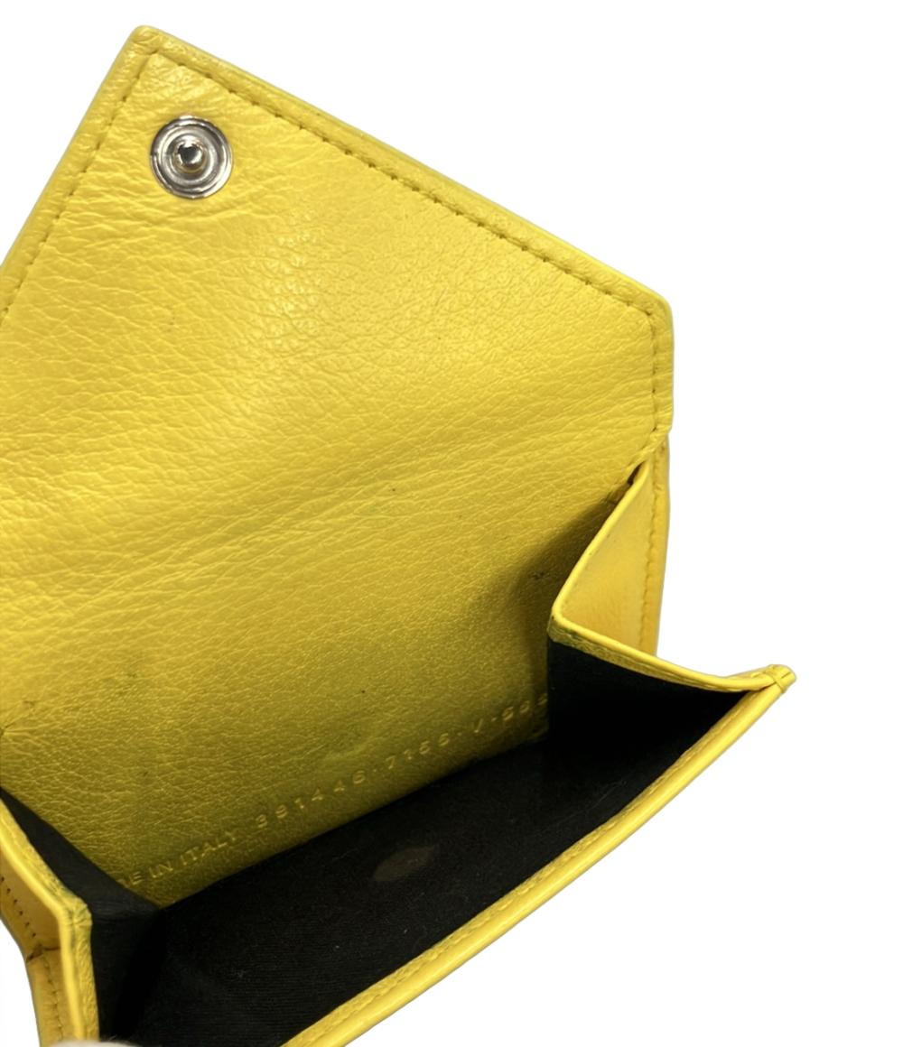 BALENCIAGA 三つ折り財布 レザー ペーパーミニ 391446 7155 レディース バレンシアガ