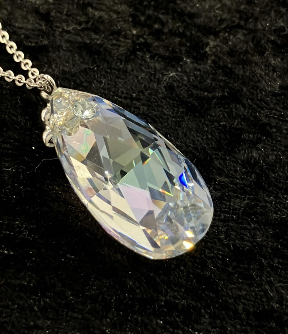 美品 スワロフスキー ネックレス しずくモチーフ レディース SWAROVSKI