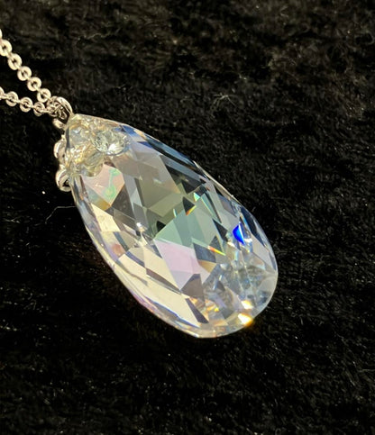 美品 スワロフスキー ネックレス しずくモチーフ レディース SWAROVSKI