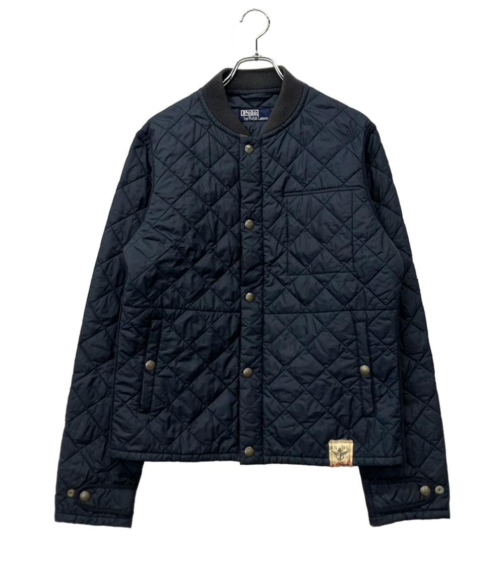 POLO RALPH LAUREN キルティングジャケット ネイビー ジップアップ スナップボタン メンズ SIZE LL ポロ・ラルフローレン