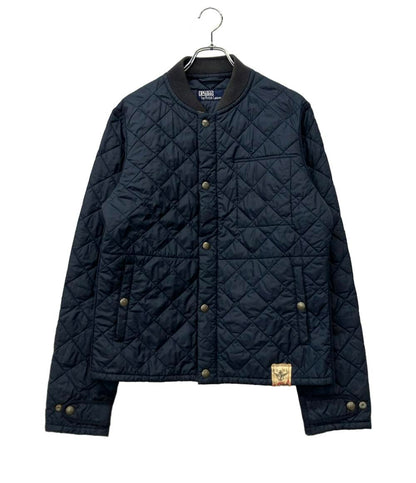 POLO RALPH LAUREN キルティングジャケット ネイビー ジップアップ スナップボタン メンズ SIZE LL ポロ・ラルフローレン