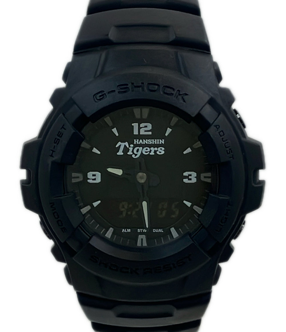 美品 CASIO 腕時計 阪神タイガース85周年 G-SHOCK クオーツ ブラック G-100 レディース メンズ カシオ