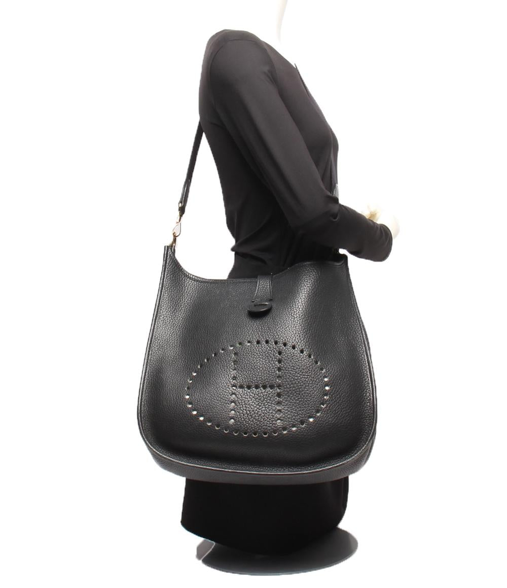 エルメス ショルダーバッグ 肩掛け □P刻印 ゴールド金具 エブリン1 GM