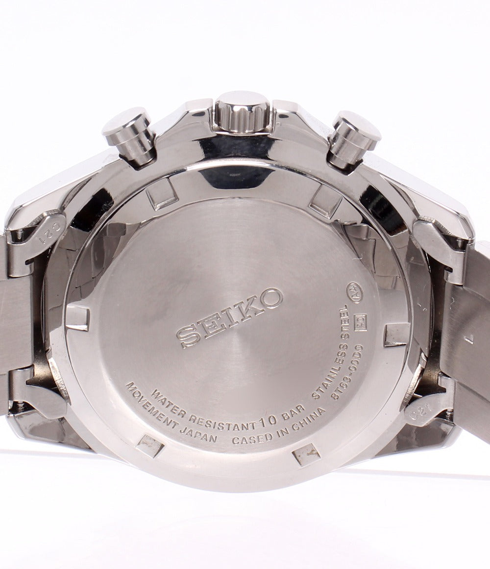 SEIKO 腕時計 クオーツ ブルー 8T63-00D0 メンズ セイコー