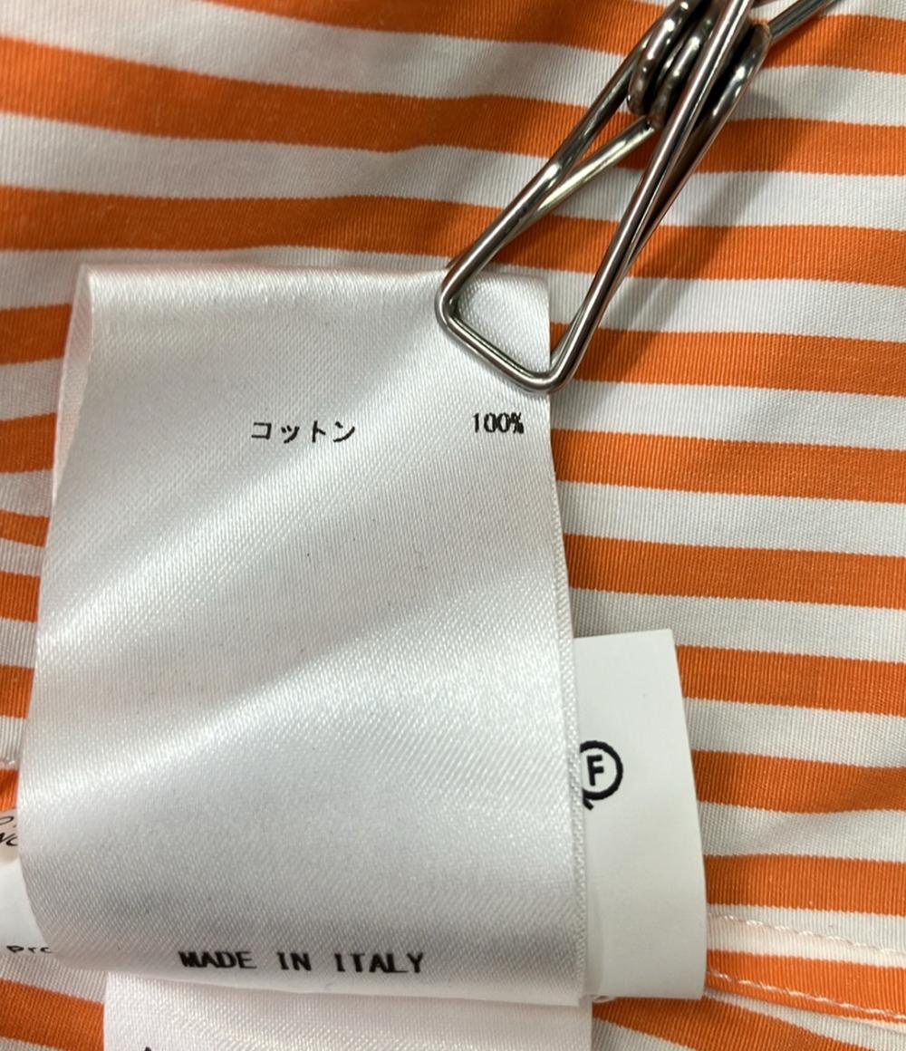 ジルサンダー 長袖シャツ ストライプ フリル レディース SIZE 34 (XS) JIL SANDER