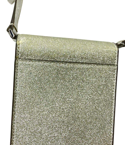 美品 Kate Spade ショルダーバッグ スマホショルダー スマホケース グリッター レディース ケイトスペード