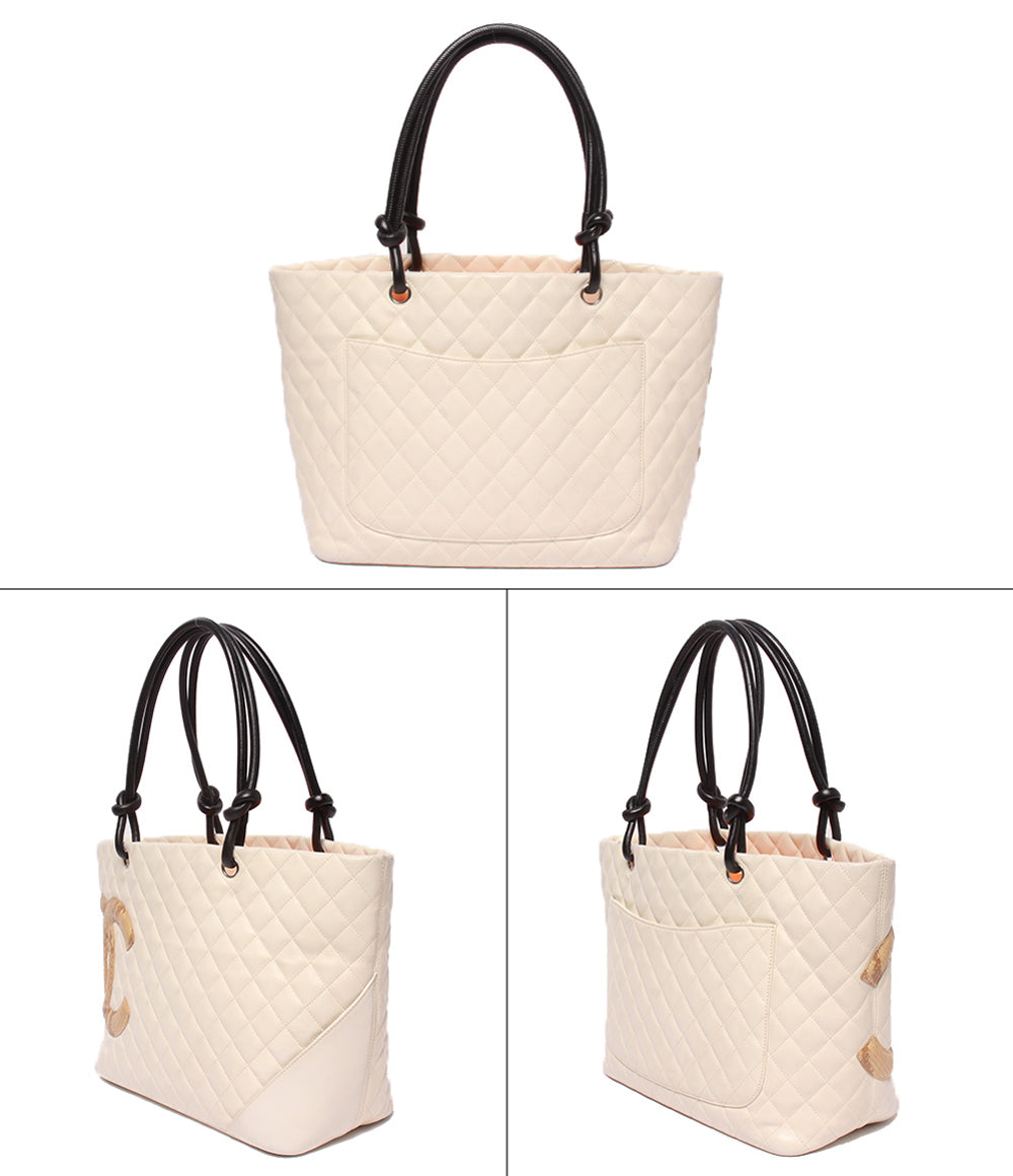 CHANEL トートバッグ ショルダーバッグ 肩掛け シルバー金具 9番台 カンボン レディース シャネル