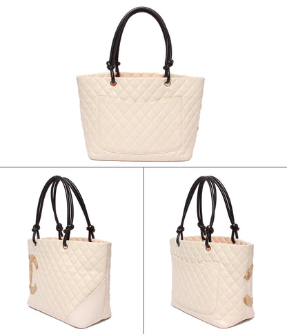 CHANEL トートバッグ ショルダーバッグ 肩掛け シルバー金具 9番台 カンボン レディース シャネル
