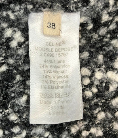 セリーヌ ウールジャケット 変形アシンメトリー 20X96･5797 レディース SIZE 38 (M) CELINE