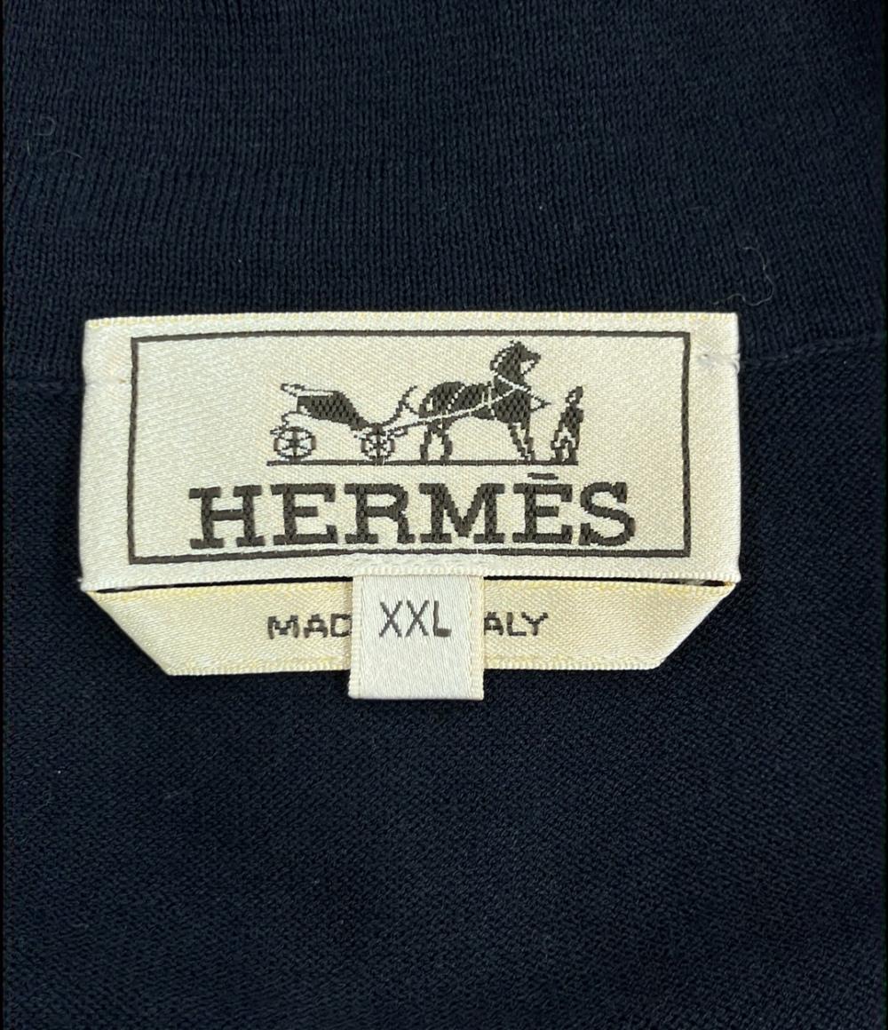 HERMES 半袖シャツ ハーフジップ メンズ SIZE XXL エルメス