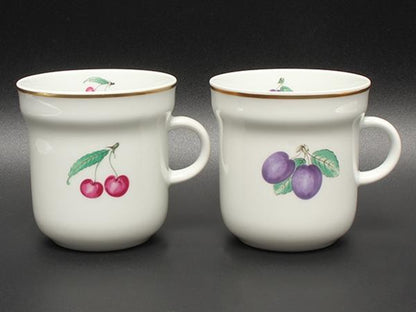 美品 Richard Ginori マグカップ ハンドタオル 4点セット ボンジョルノチェリー プルーン リチャードジノリ