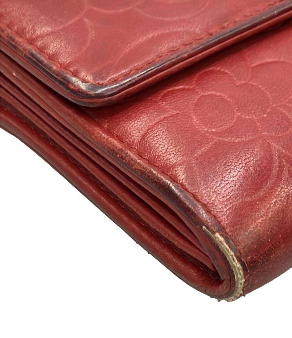 CHANEL 長財布 カメリア シルバー金具 レディース シャネル